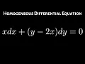 Download Lagu Homogene differentiaalvergelijking xdx + (y - 2x)dy = 0
