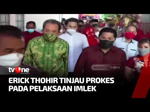 Kunjungi Vihara Dharma Bhakti, Erick Thohir Tinjau Perayaan Imlek