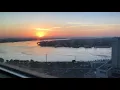 Sunrise at New Orleans over the Mississippi River Timelapse