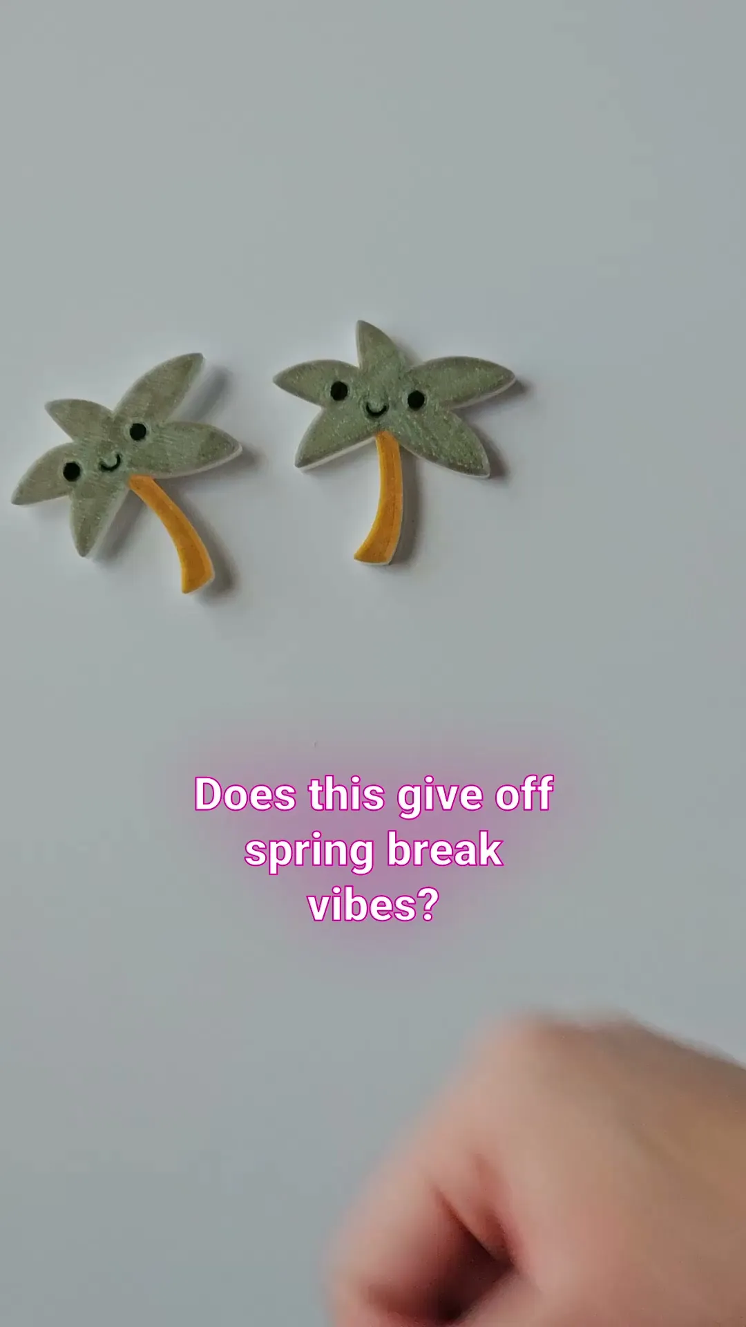 March Magnets - Day 18 #marchmagnets | Kawaii palm tree magnet
