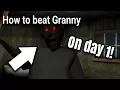HOW TO BEAT GRANNY ON DAY 1 Easy Horror Game