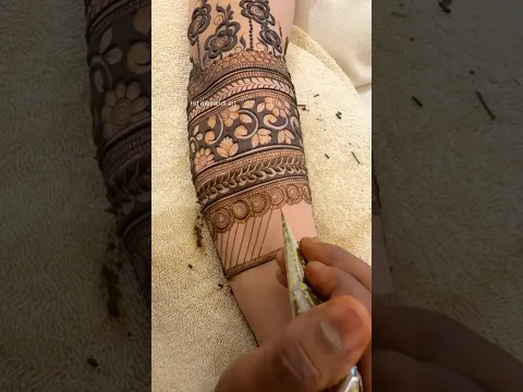 Simple Backhand Mehndi Design | Step by Step ✨ #henna #mehndi #mehandi