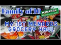 MY FiRST MENARDS GROCERY HAUL FOR OUR FAMiLY OF 10