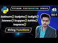 Python islower Python isalpha isupper Python isdigit Python String Inbuilt Functions