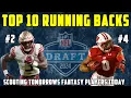 Top 10 RUNNING BACKS In The 2024 Draft Dynasty Fantasy Football