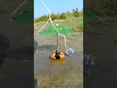 crazy funny mini umbrella ☂️with amazing rain magical viral #trending #idea #creative #funny #shorts