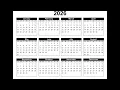 2026 Calendar New Year 2026 Calendar 2026