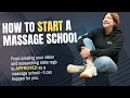How to Start a Massage School