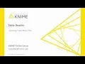 Knime Access Database