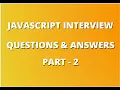 JavaScript Interview Questions and Answers Javascript Bootcamp JavaScript Interview-Part 2