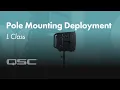 QSC L Class Pole Mounting Deployment