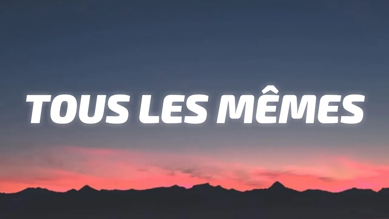 Stromae - Tous Les Mêmes (Lyrics)