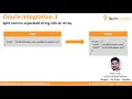 Split comma separated string into an Array Oracle Integration