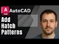 AutoCAD How to Add Hatch Patterns 2025 Tutorial