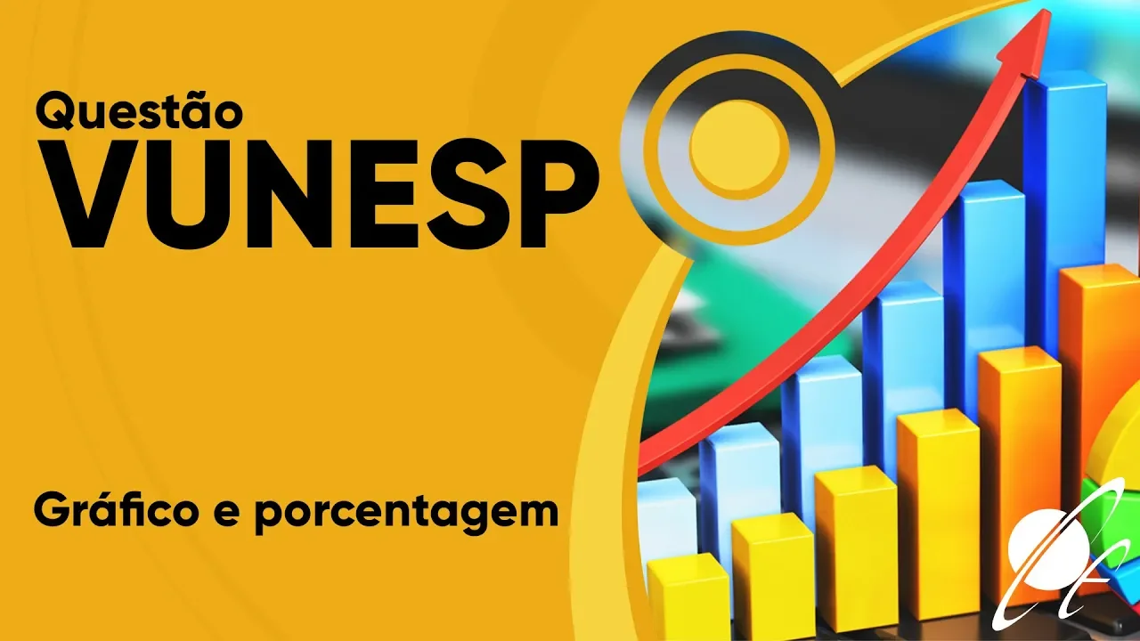 VUNESP 2019 - Gráfico e porcentagem (questão resolvida) - P. M. de Valinhos