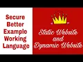Static and Dynamic Website Explained with Example