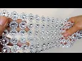 Rhinestone Mesh Ribbon Roll with Faux Flowers Review Demo