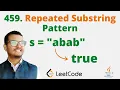 459 Repeated Substring Pattern Java Leetcode Hindi