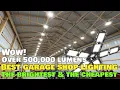Ultimate Pole Barn LED Shop Lights Better than Brightest UFOs Best High Bay Garage Lighting Solution