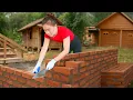 Download Lagu Rewind Timelapse - Pouring Concrete Floors \u0026 Building Brick Walls for Chicken Farm