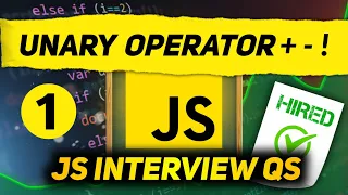 JavaScript Interview Questions Unary Operators - Truthy and Falsy Values CoderzArea