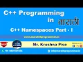 Lecture - C Namespaces Part