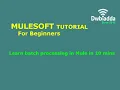 Learn batch processing in Mule in 10 mins Mulesoft tutorial for beginners