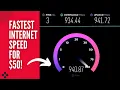 Fastest Internet Speed in USA households 1Gbps Fiber Optics AT T Speedtest