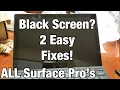 All Surface Pro s How to Fix Black Screen 2 Easy Fixes