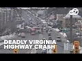 Driver killed in multi-vehicle crash along Virginia highway