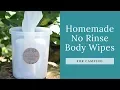 Homemade No Rinse Body Wipes for Camping