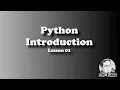 PYTHON Introduction - by Sir Eudz