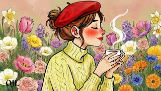 Jazz vintage francês anos 40 | Ambiente romântico de primavera em Paris | Música relaxante de fundo
