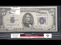 The 5 Silver Certificate Set - 1934 1953