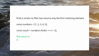 Javascript Array You ll finally understand filter find and findIndex