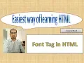 Font tag in HTML Tutorial