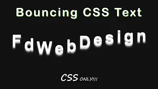 Bouncing CSS Text Animation CSS Animation