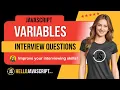 JavaScript Variables Interview Questions Answers Challenge
