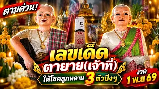 ตามด่วน! เลขเด็ด ตายาย(เจ้าที่) ให้โชคลูกหลาน 3 ตัวปังๆ งวด 1 พ.ย 69 | หวยรัฐบาลไทย