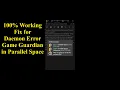 2025 Fix Daemon Error Game Guardian in Parallel Space
