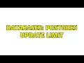 Databases Postgres Update Limit 2 Solutions
