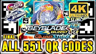 ALL 551 QR CODES BEYBLADE BURST APP IN 4K Beyblade Burst QR Codes