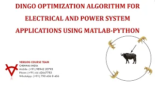 DINGO OPTIMIZATION ALGORITHM FOR ELECTRICAL AND POWER SYSTEM APPLICATIONS USING MATLAB PYTHON