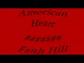 Faith Hill - American Heart (karaoke)