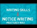 How to Write a Notice Format Sample Notice Writing