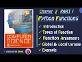Python Functions 12th Computer Science Book Chapter 7 Part 1 Explained in Tamil