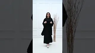 عباية قصيرة مع فستان 