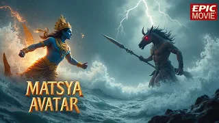 lord vishnus matsya avatar the first incarnation ai animated movie