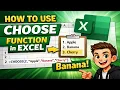 How to use the CHOOSE function in Excel
