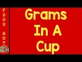 How many Grams in a cup Grams to Cup Conversion Kitchen Hacks Tips And Tricks by FooD HuT